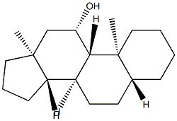 5α-Androstan-11β-ol Struktur