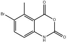 6-bromo-5-methyl-1H-benzo[d][1,3]oxazine-2,4-dione(WX142554) Struktur