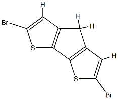 2,6-Dibromo-4H-cyclopenta[2,1-b:3,4-b']dithiophene Structure