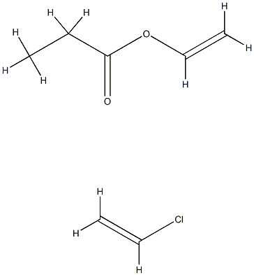 Propanoic acid, ethenyl ester, polymer with chloroethene Struktur