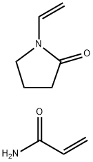 2-Propenamide, polymer with 1-ethenyl-2-pyrrolidinone Struktur