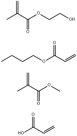 2-Propenoic acid, 2-methyl-, 2-hydroxyethyl ester, polymer with butyl 2-propenoate, methyl 2-methyl-2-propenoate and 2-propenoic acid Struktur