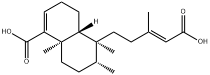 (4aR)-5β-[(E)-4-Carboxy-3-methyl-3-butenyl]-3,4,4aβ,5,6,7,8,8a-octahydro-5,6α,8aα-trimethyl-1-naphthoic acid Struktur