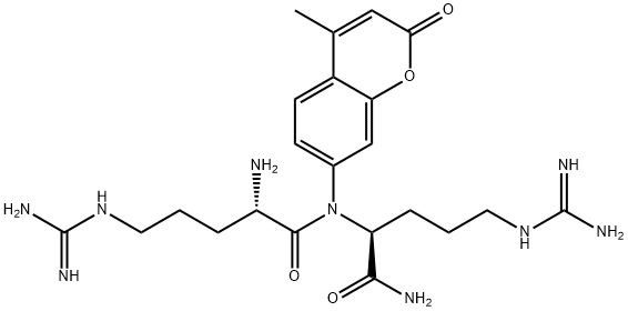 H-ARG-ARG-AMC . 3HCL Struktur