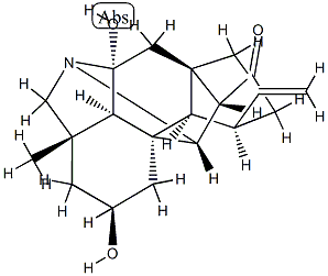 13-Oxodelnudane-2α,6β-diol Struktur