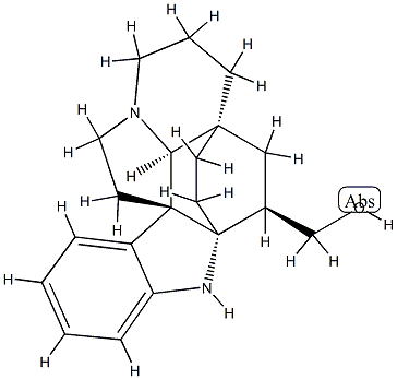 (2α,3β,5α)-Aspidofractinine-3-methanol Struktur