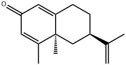 (4aS)-5,6,7,8-Tetrahydro-4,4aβ-dimethyl-6α-(1-methylethenyl)naphthalen-2(4aH)-one Struktur