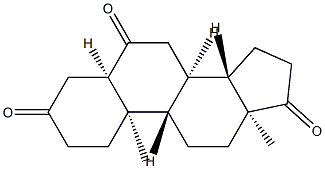 5β-Androstane-3,6,17-trione Struktur