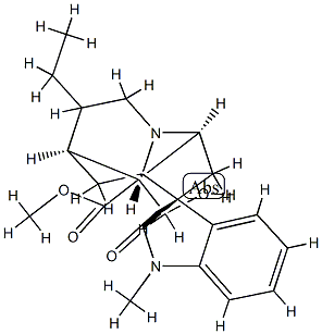 19,20-Dihydrovoachalotine oxindole Struktur