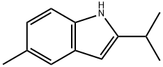 1H-Indole,5-methyl-2-(1-methylethyl)-(9CI) Struktur