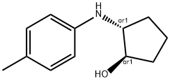 Cyclopentanol, 2-[(4-methylphenyl)amino]-, (1R,2R)-rel- (9CI) Struktur