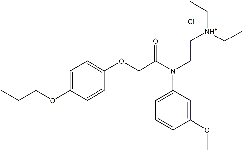 Acetamide,N-[2-(diethylamino)ethyl]-N-(3-methoxyphenyl)-2-[4-(1-methylethoxy)phenoxy]-,hydrochloride (1:1) Struktur