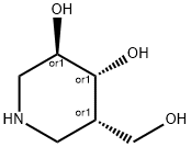 3,4-Piperidinediol, 5-(hydroxymethyl)-, (3R,4R,5S)-rel- (9CI) Struktur