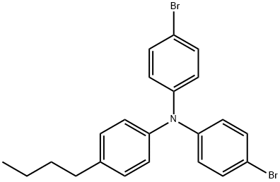 Benzenamine, N,N-bis(4-bromophenyl)-4-butyl- Struktur