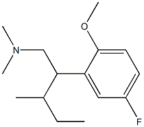 5-Fluoro-2-methoxy-N,N-dimethyl-β-(1-methylpropyl)benzeneethanamine Struktur