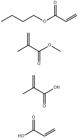 2-Propenoic acid, 2-methyl-, polymer with butyl 2-propenoate, methyl 2-methyl-2-propenoate and 2-propenoic acid Struktur