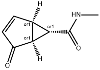 Bicyclo[3.1.0]hex-2-ene-6-carboxamide, N-methyl-4-oxo-, (1R,5S,6S)-rel- (9CI) Struktur