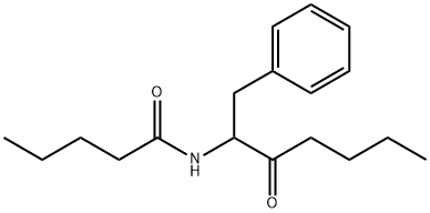 N-(α-Valerylphenethyl)valeramide Struktur