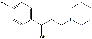 α-(p-Fluorophenyl)-1-piperidine-1-propanol Struktur