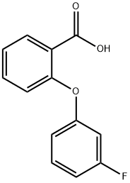 2-(3-fluorophenoxy)benzoic acid Struktur