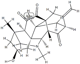 2α,9-Dihydroxy-21-methyl-6,21-secohetisan-6,7,13-trione Struktur