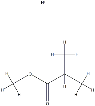 Propanoic  acid,  2-methyl-,  methyl  ester,  conjugate  monoacid  (9CI) Struktur