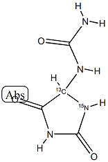 DL-ALLANTOIN-5-13C; 1-15N Struktur