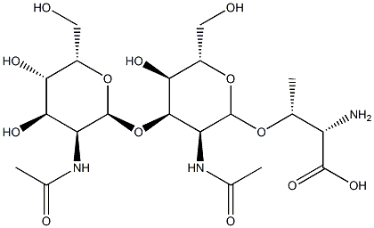 GlcNAc beta(1-3)GalNAc-alpha-Thr Struktur