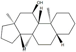 5α-Androstan-11α-ol Struktur