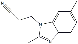 1-Benzimidazolepropionitrile,2,6-dimethyl-(8CI) Struktur