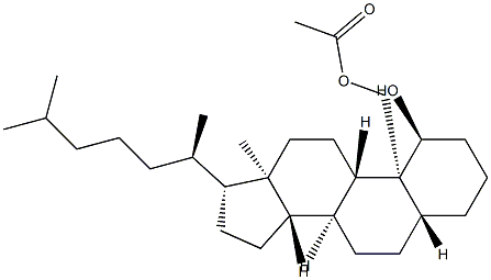 5α-Cholestane-1α,19-diol 19-acetate Struktur