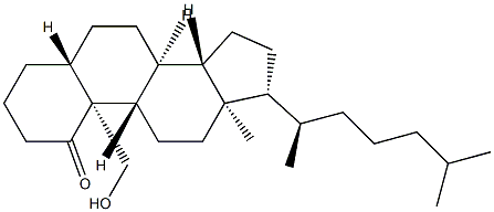 19-Hydroxy-5α-cholestan-1-one Struktur