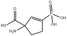 2-Cyclopentene-1-carboxylicacid,1-amino-3-phosphono-(9CI) Struktur