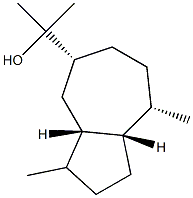 (3aS,3aα,8aα)-Decahydro-1,4β-dimethyl-7β-(1-hydroxy-1-methylethyl)azulene Struktur