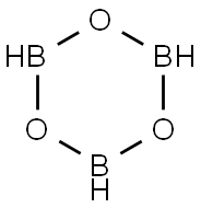 1,3,5-Trioxa-2,4,6-triboracyclohexane Struktur