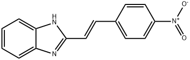 2-(2-{4-nitrophenyl}vinyl)-1H-benzimidazole Struktur