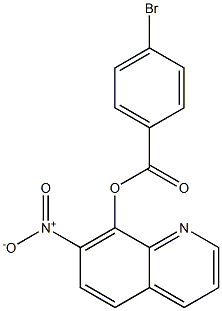 7-Nitro-8-quinolyl=p-bromobenzoate Struktur