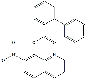 7-Nitro-8-quinolinol-2'-carboxybiphenyl Struktur