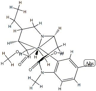 10-Bromo-19,20-dihydrovoachalotine oxindole Struktur