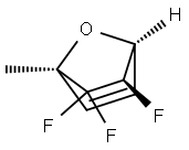 7-Oxabicyclo[2.2.1]hept-2-ene,5,6,6-trifluoro-1-methyl-,(1R,4S,5R)-rel-(9CI) Struktur