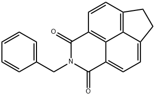 2-benzyl-6,7-dihydro-1H-indeno[6,7,1-def]isoquinoline-1,3(2H)-dione Struktur