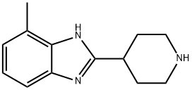 4-methyl-2-piperidin-4-yl-1H-benzimidazole dihydrochloride Struktur