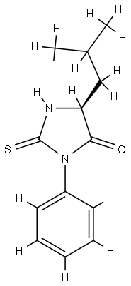 PHENYLTHIOHYDANTOIN LEUCINE) Struktur