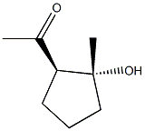 Ethanone, 1-[(1R,2R)-2-hydroxy-2-methylcyclopentyl]-, rel- (9CI) Struktur