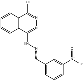 3-nitrobenzaldehyde (4-chloro-1(2H)-phthalazinylidene)hydrazone Struktur