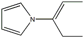 1H-Pyrrole,1-(1-ethyl-1-propenyl)-(9CI) Struktur