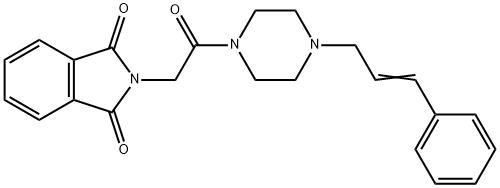 2-[2-(4-cinnamyl-1-piperazinyl)-2-oxoethyl]-1H-isoindole-1,3(2H)-dione Struktur