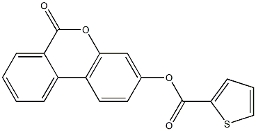 6-oxo-6H-benzo[c]chromen-3-yl 2-thiophenecarboxylate Struktur