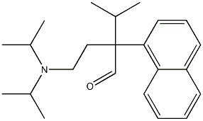 α-[2-[Bis(isopropyl)amino]ethyl]-α-isopropyl-1-naphthaleneacetaldehyde Struktur