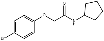 2-(4-bromophenoxy)-N-cyclopentylacetamide Struktur